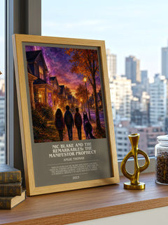 Nic Blake And The Remarkables: The Manifestor Prophecy bookish poster colour and style options – Angie Thomas book art