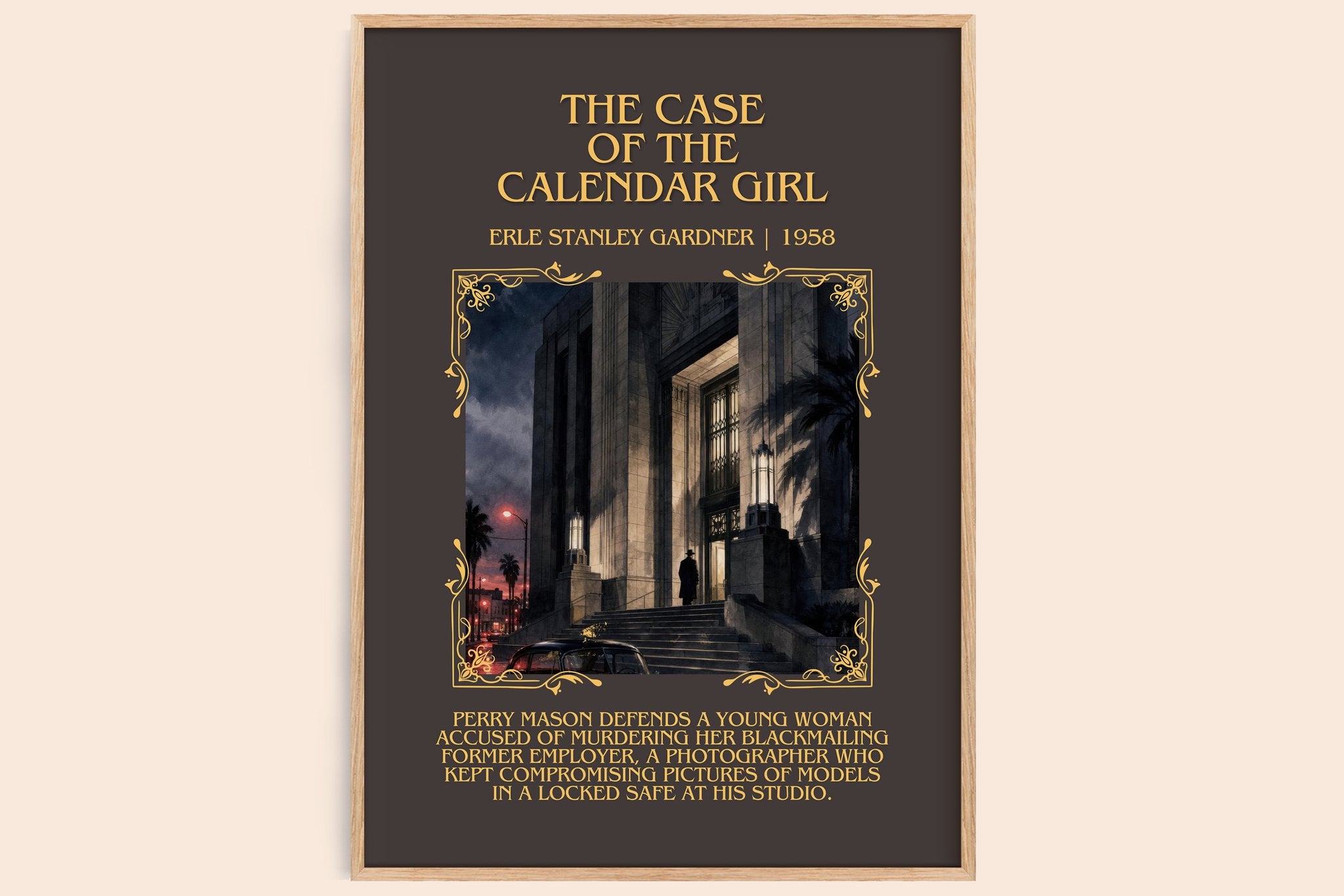 Case Of The Calendar Girl Minimalist Book Poster by E. Gardner