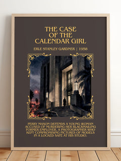 Case Of The Calendar Girl Minimalist Book Poster by E. Gardner – image 2