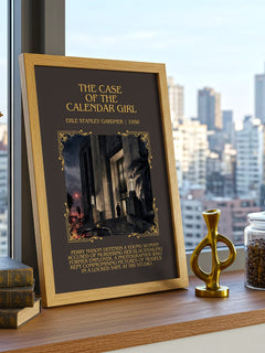 Case Of The Calendar Girl Minimalist Book Poster by E. Gardner – image 3