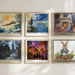 Nic Blake And The Remarkables: The Manifestor Prophecy literary print in frame leaning in hallway – fantasy wall art