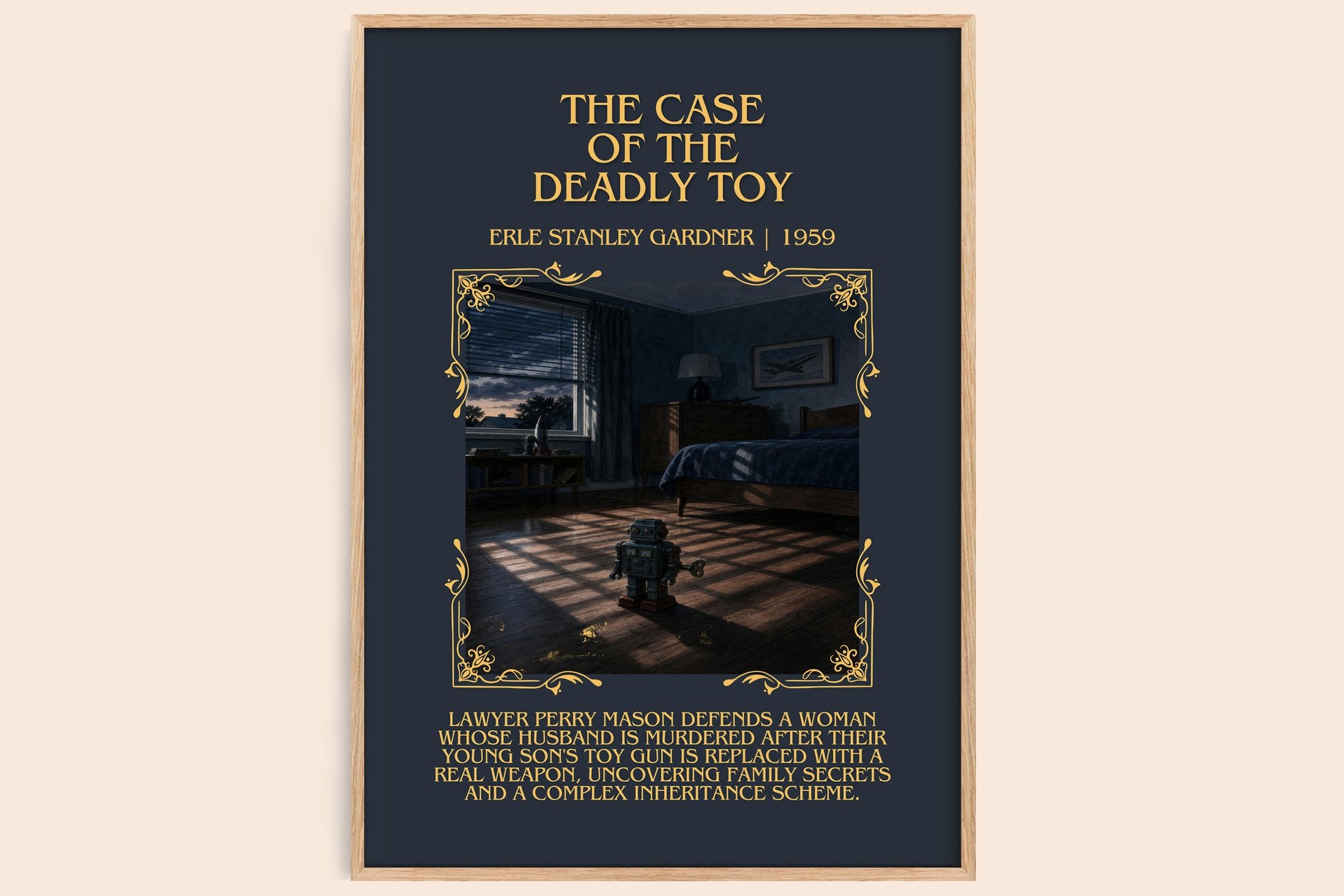Case Of The Deadly Toy Minimalist Book Poster by Erle Stanley Gardner