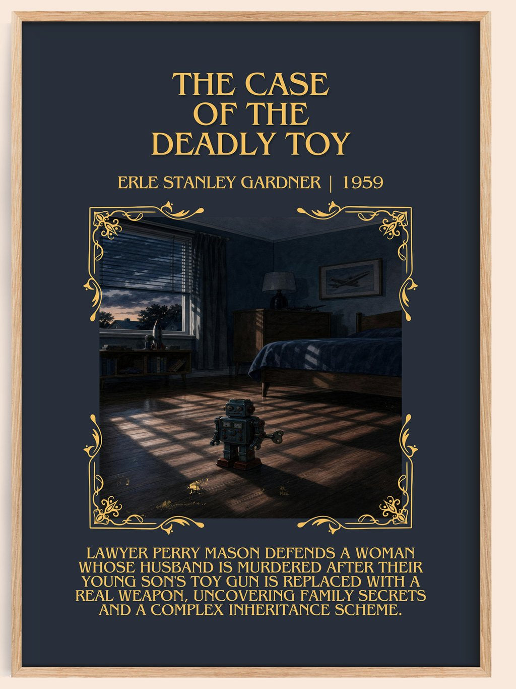 Case Of The Deadly Toy Minimalist Book Poster by Erle Stanley Gardner – book poster