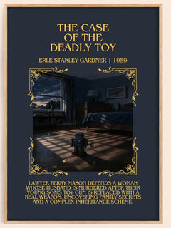 Case Of The Deadly Toy Minimalist Book Poster by Erle Stanley Gardner – image 1