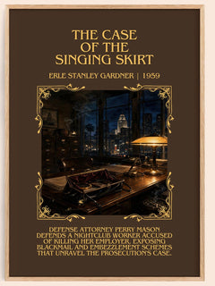 Case Of The Singing Skirt Minimalist Book Poster by E. Gardner – image 1