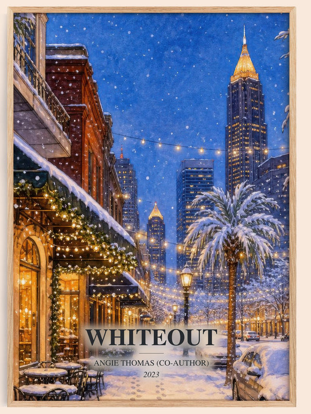 Whiteout Book Watercolour Illustration by Angie Thomas (Co-Author)
