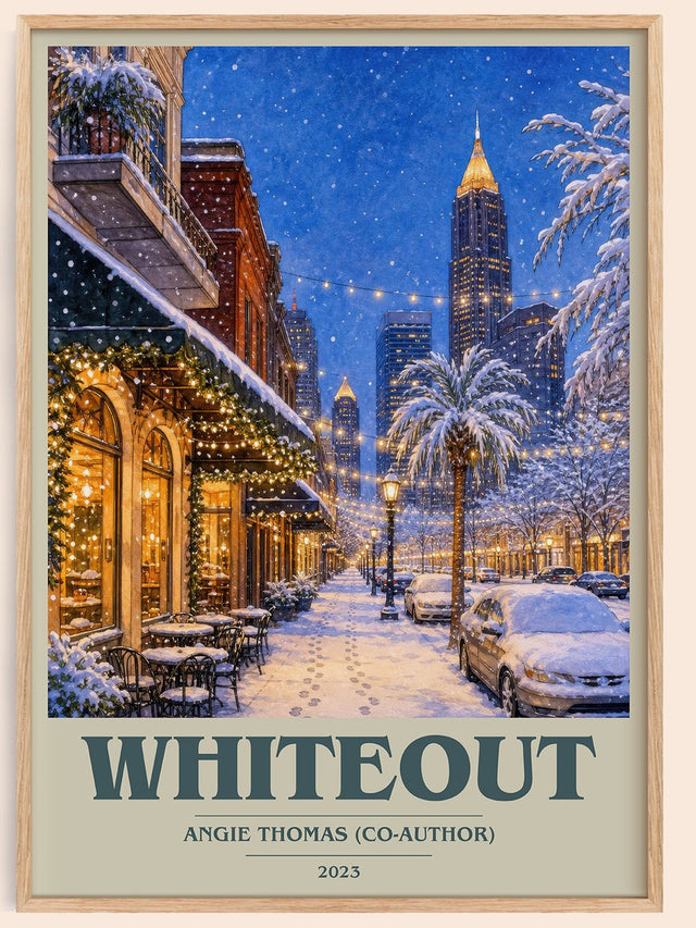 Whiteout Book Cover Poster by Angie Thomas (Co-Author)