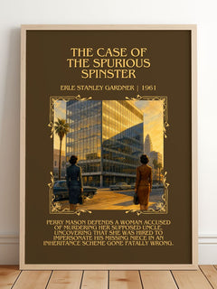 Case Of The Spurious Spinster Minimalist Book Poster by E. Gardner – image 2