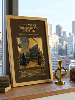 Case Of The Spurious Spinster Minimalist Book Poster by E. Gardner – image 3