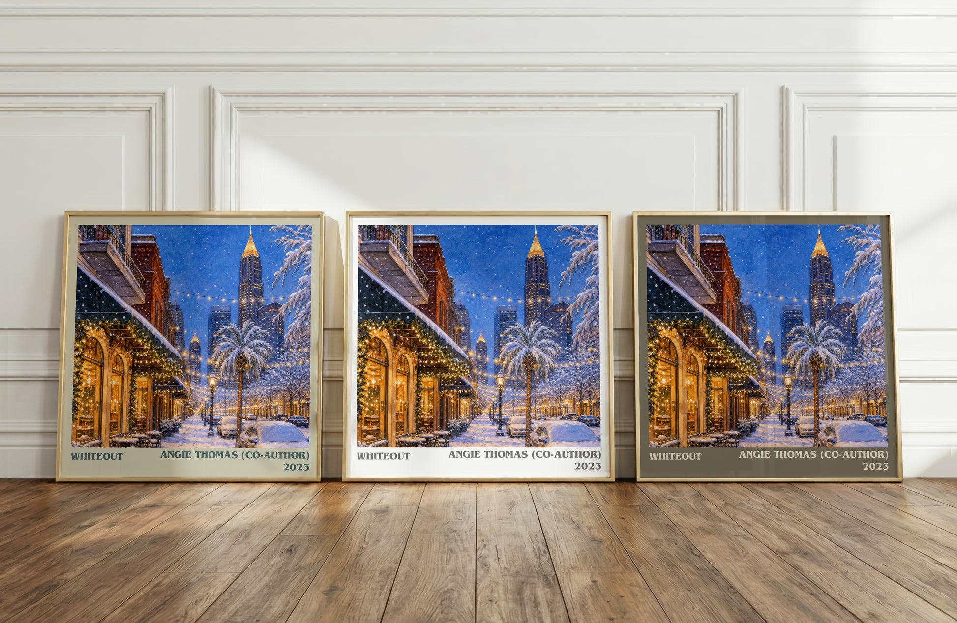 Whiteout literary art print colour and style options – Angie Thomas (Co-Author) book art