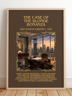Case Of The Blonde Bonanza Minimalist Book Poster by E. Gardner – image 2