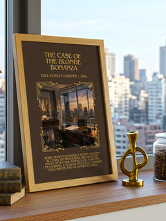 Case Of The Blonde Bonanza Minimalist Book Poster by E. Gardner – image 3