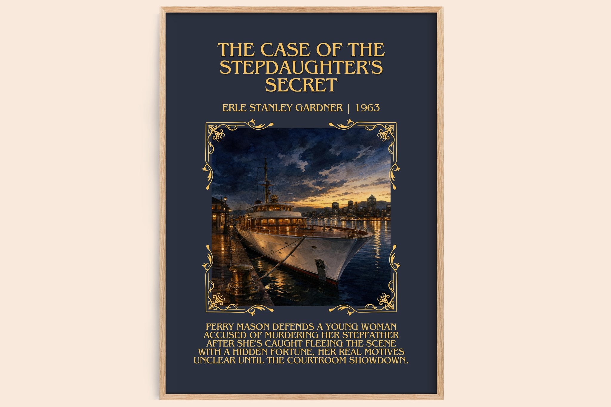 Case Of The Stepdaughter's Secret Minimalist Book Poster by E. Gardner