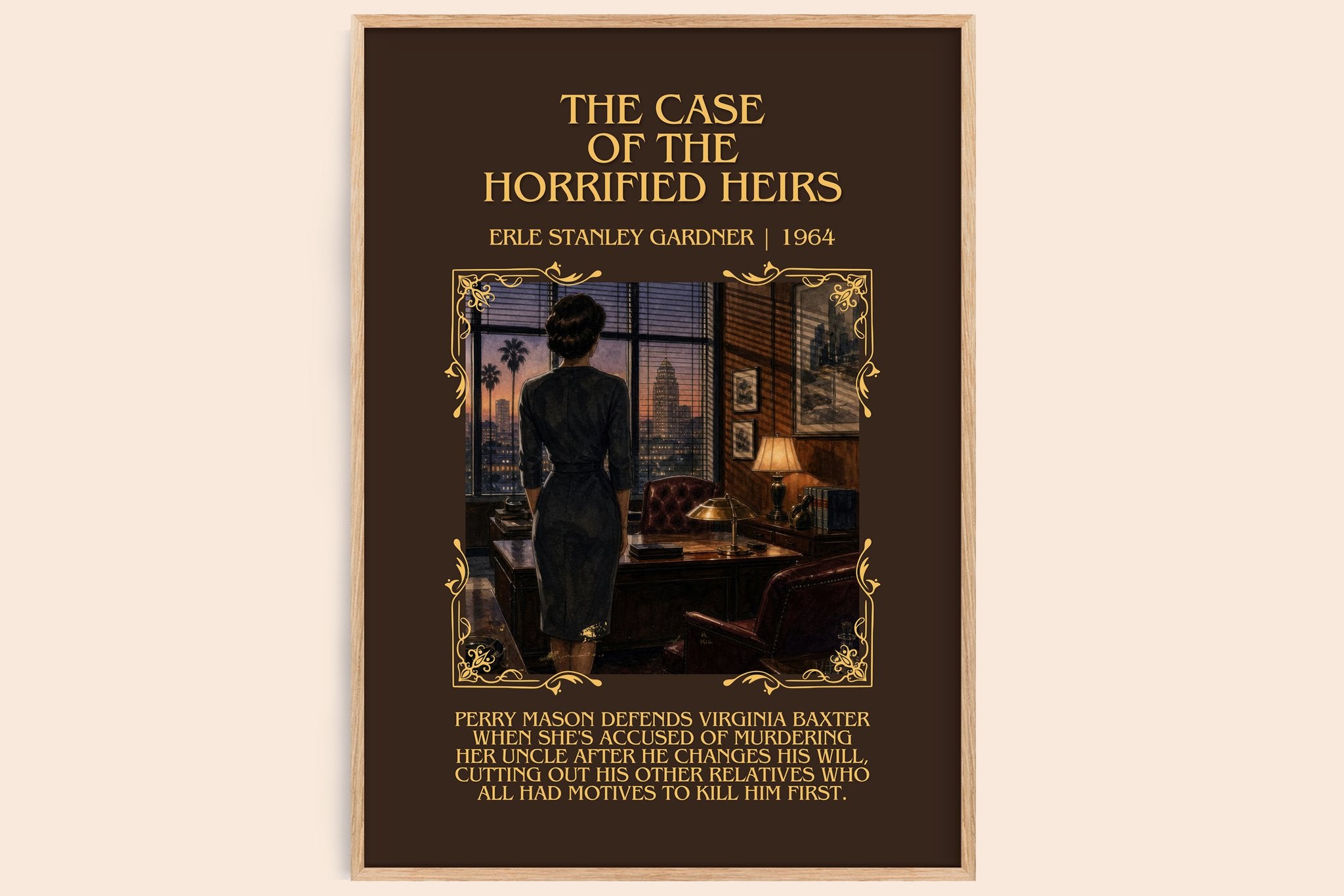 Case Of The Horrified Heirs Minimalist Book Poster by E. Gardner