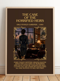 Case Of The Horrified Heirs Minimalist Book Poster by E. Gardner – image 2