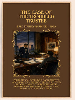 Case Of The Troubled Trustee Minimalist Book Poster by E. Gardner – image 1