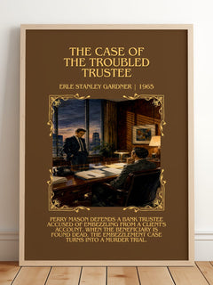 Case Of The Troubled Trustee Minimalist Book Poster by E. Gardner – image 2