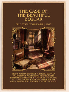 Case Of The Beautiful Beggar Minimalist Book Poster by E. Gardner – image 1