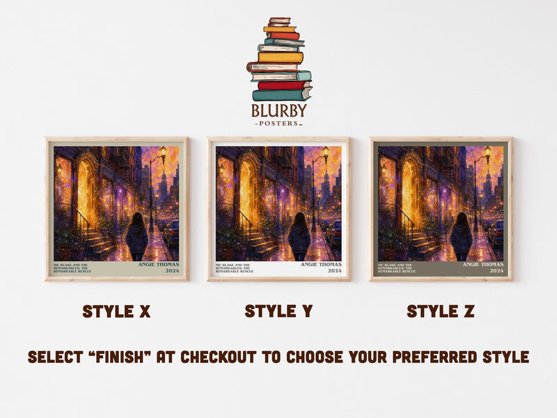 Nic Blake And The Remarkables: The Remarkable Rescue literary print in frame leaning in hallway – fantasy wall art