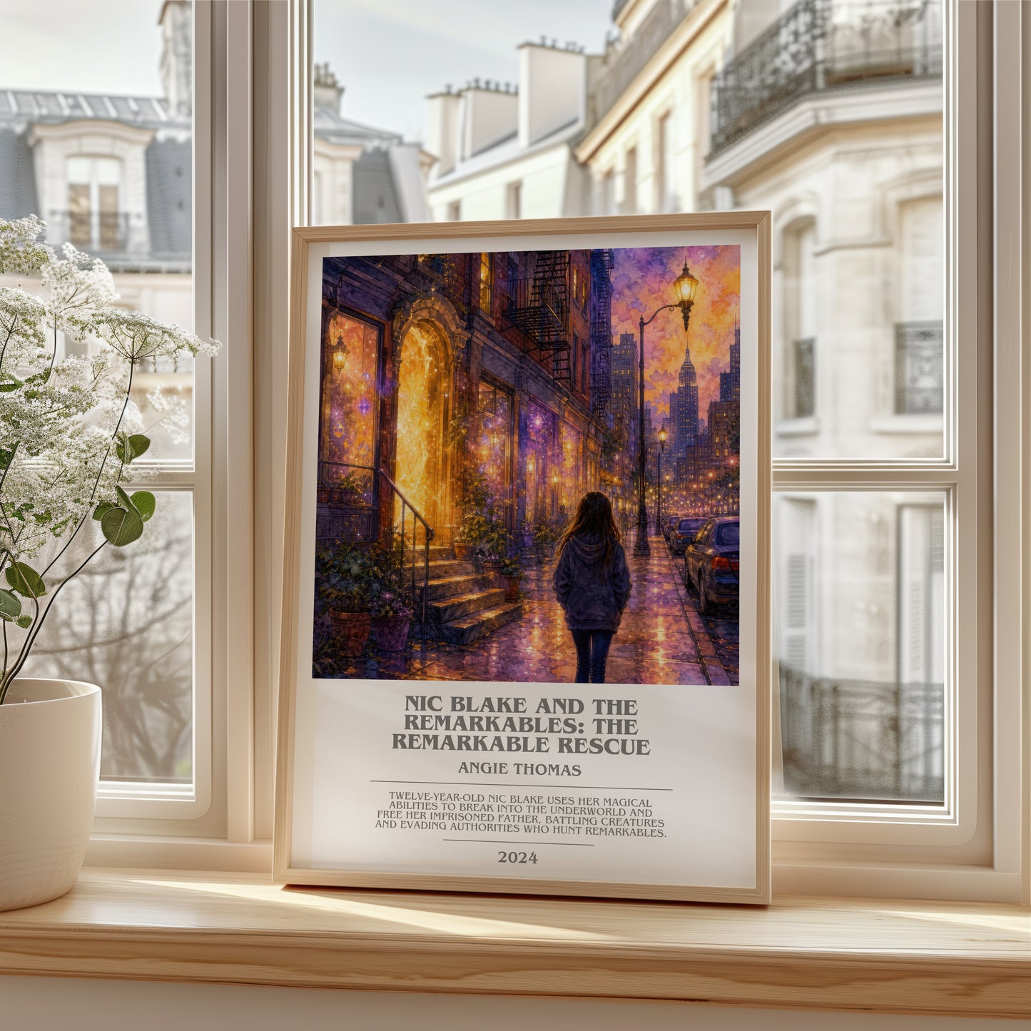 Nic Blake And The Remarkables: The Remarkable Rescue bookish poster colour and style options – Angie Thomas book art