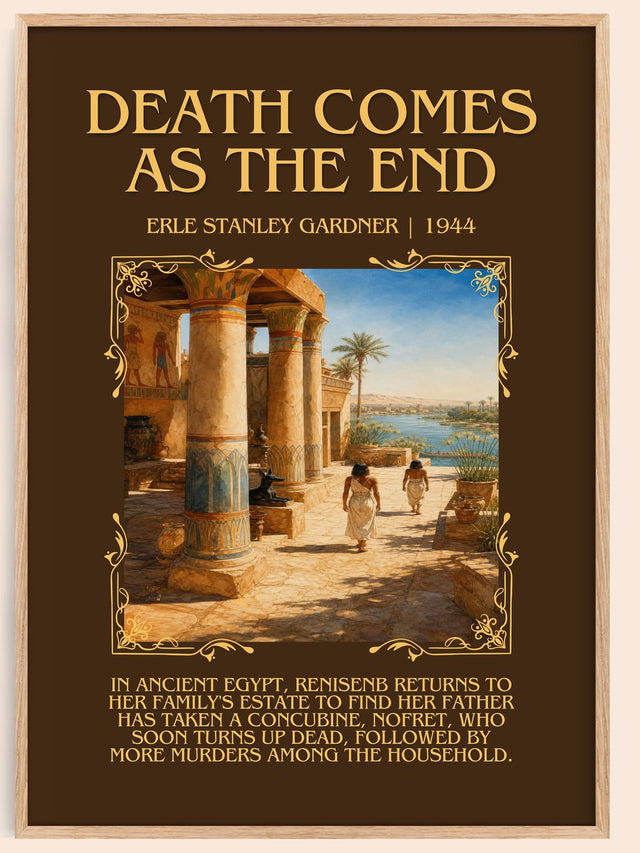Death Comes As The End Minimalist Book Poster by Erle Stanley Gardner