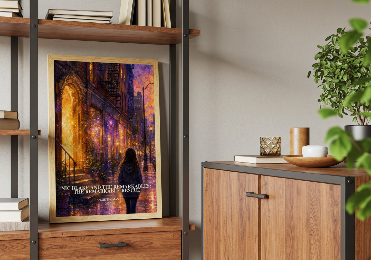 Nic Blake And The Remarkables: The Remarkable Rescue book watercolour illustration paper finish options – matte satin gloss