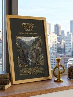 For Whom The Bell Tolls Minimalist Book Poster by Ernest Hemingway – image 3