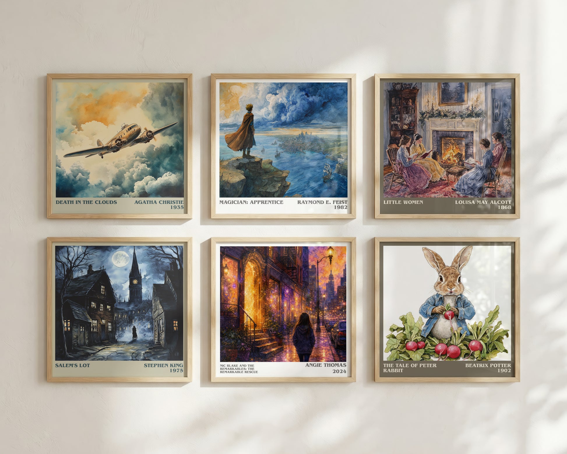 Nic Blake And The Remarkables: The Remarkable Rescue literary print framed by window – literary home decor