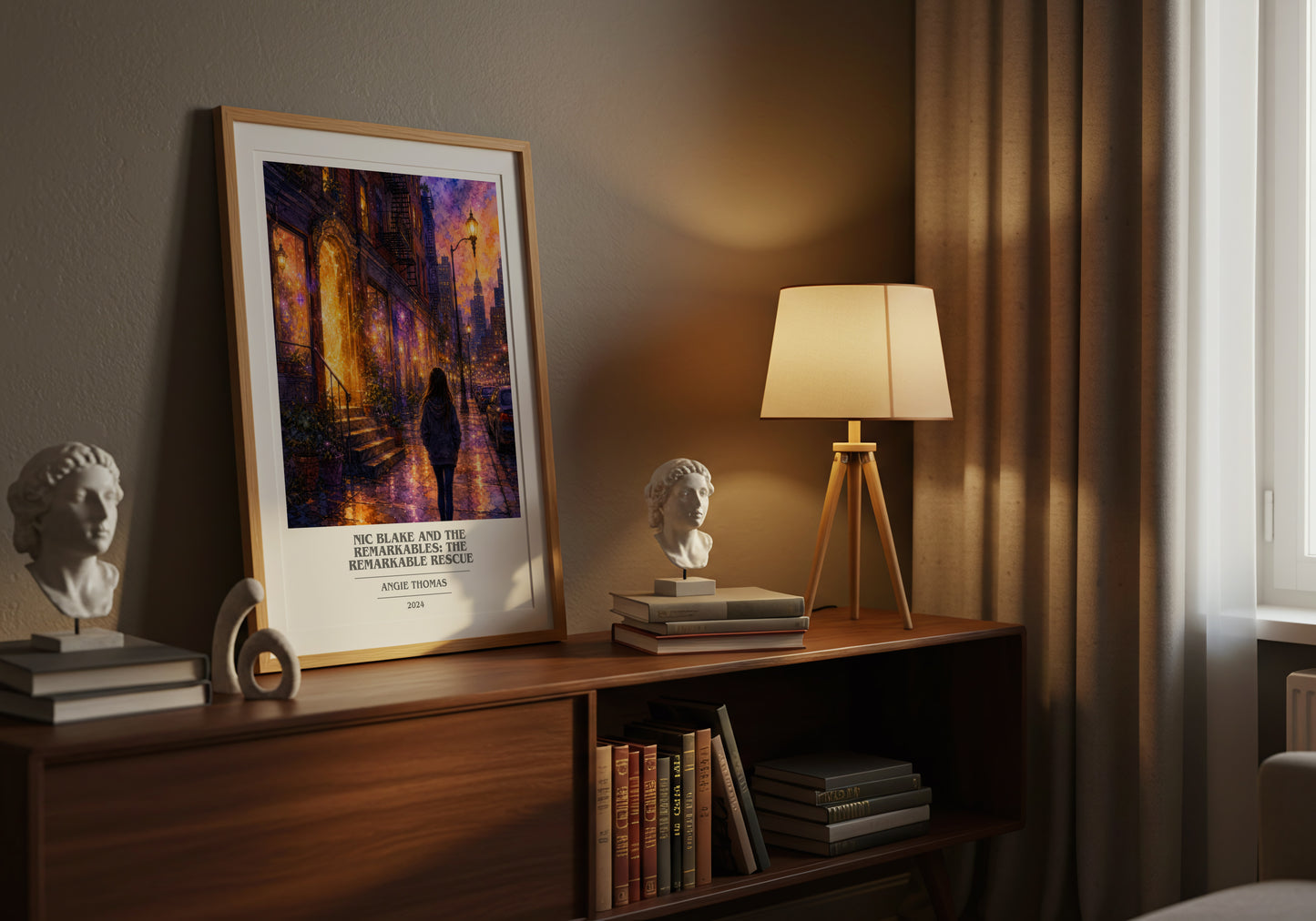 Nic Blake And The Remarkables: The Remarkable Rescue book cover book poster framed on wall – fantasy wall art