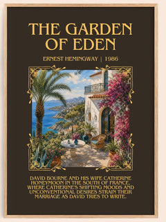 The Garden Of Eden Minimalist Book Poster by Ernest Hemingway – image 1