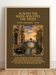 Across The River And Into The Trees Minimalist Book Poster – E. – image 2