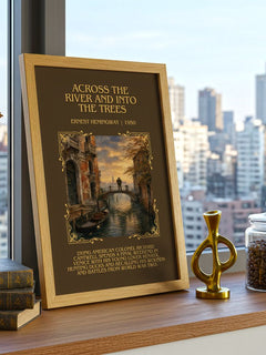 Across The River And Into The Trees Minimalist Book Poster – E. – image 3