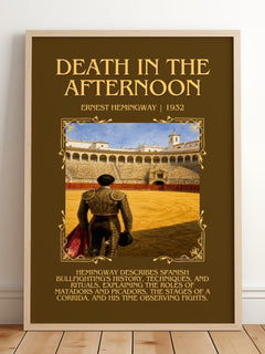 Death In The Afternoon Minimalist Book Poster by Ernest Hemingway – image 2
