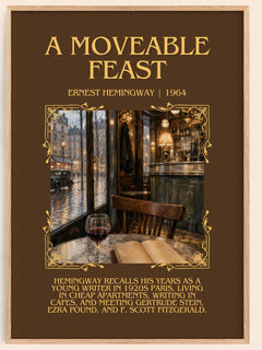 A Moveable Feast Minimalist Book Poster by Ernest Hemingway – image 1