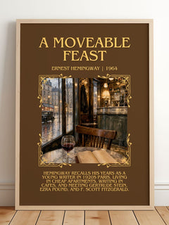 A Moveable Feast Minimalist Book Poster by Ernest Hemingway – image 2