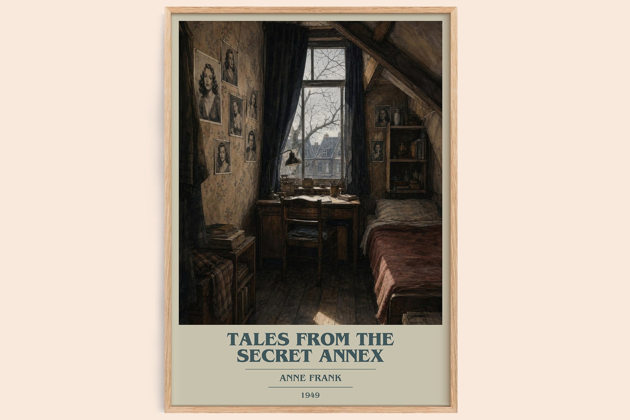 Tales From The Secret Annex Book Cover Poster by Anne Frank