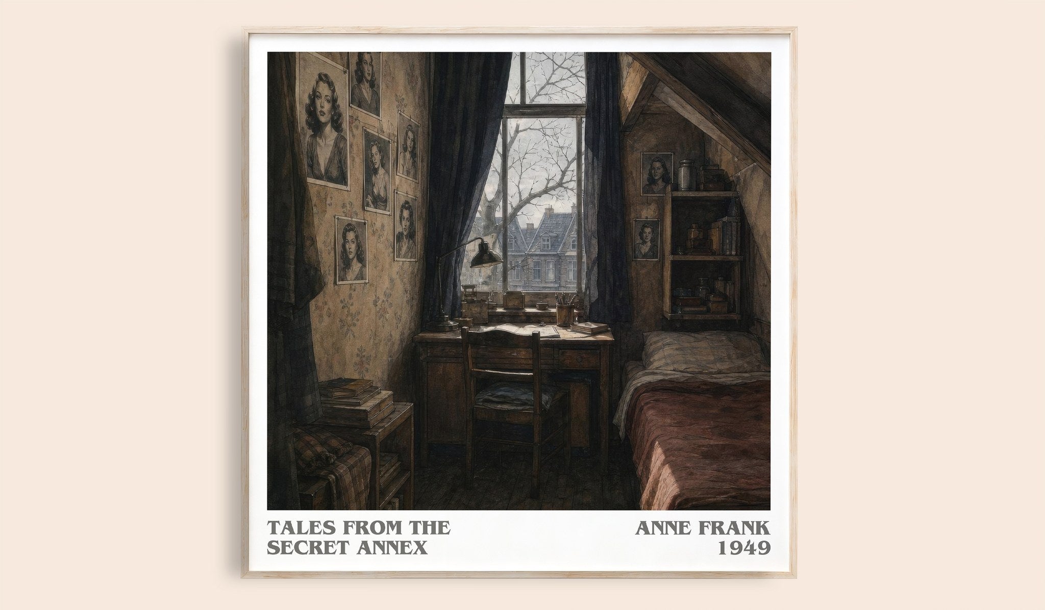 Tales From The Secret Annex Literary Art Print by Anne Frank