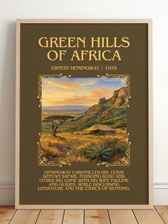Green Hills Of Africa Minimalist Book Poster by Ernest Hemingway – image 2