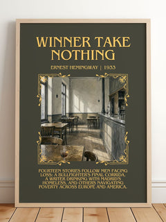 Winner Take Nothing Minimalist Book Poster by Ernest Hemingway – image 2