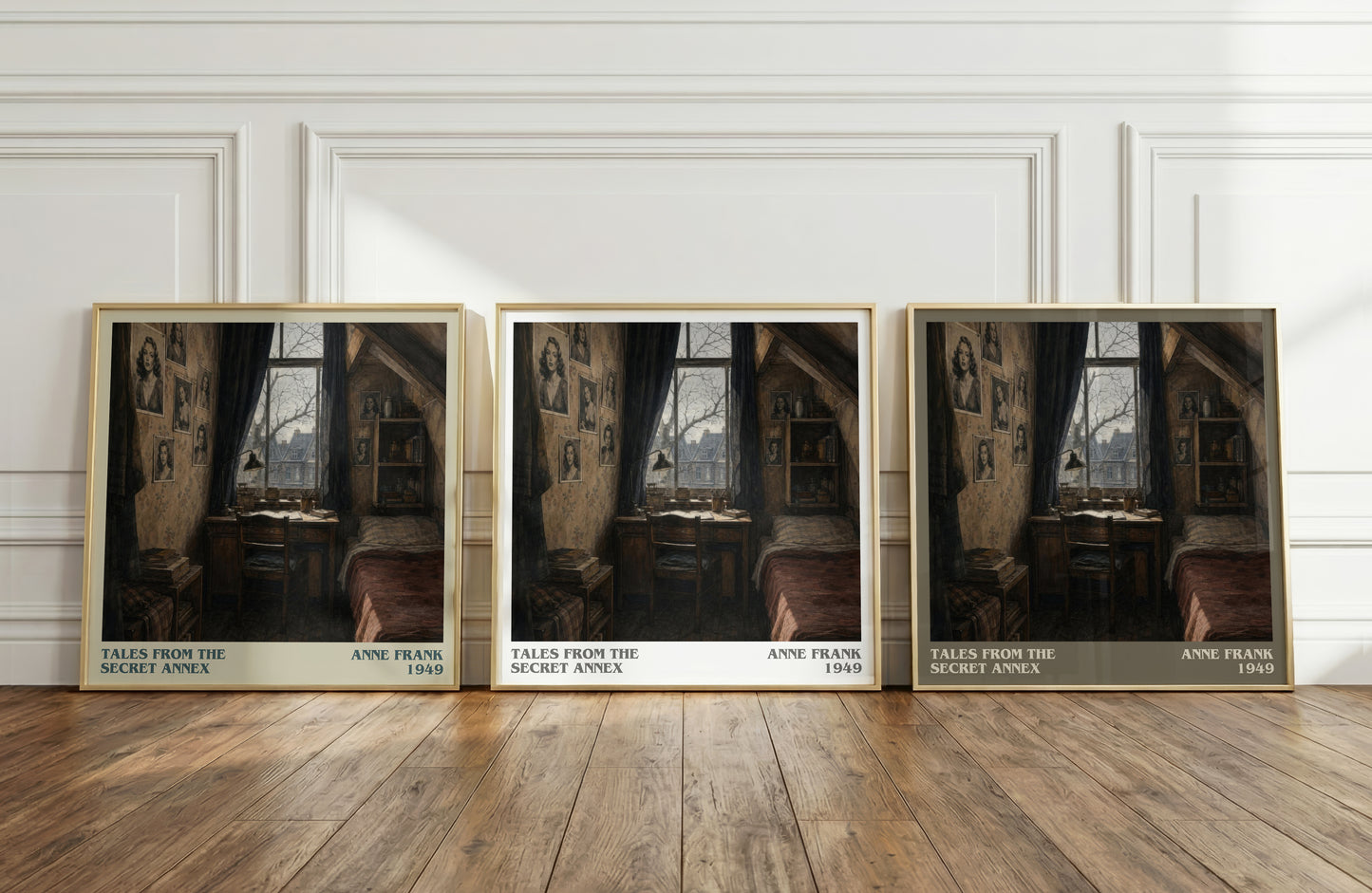 Tales From The Secret Annex literary art print colour and style options – Anne Frank book art