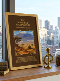 The Snows Of Kilimanjaro Minimalist Book Poster by Ernest Hemingway – image 3