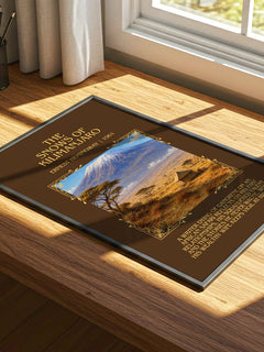 The Snows Of Kilimanjaro Minimalist Book Poster by Ernest Hemingway – image 4
