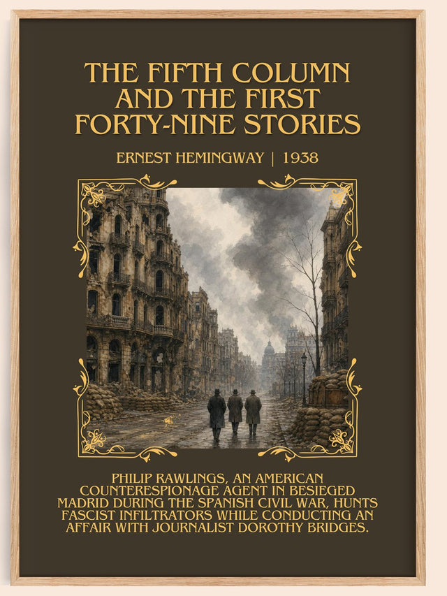 Fifth Column And The First Forty-Nine Stories Minimalist Book Poster