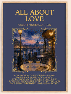 All About Love Minimalist Book Poster by F. Scott Fitzgerald – image 1