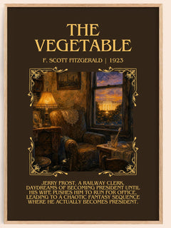 The Vegetable Minimalist Book Poster by F. Scott Fitzgerald – image 1