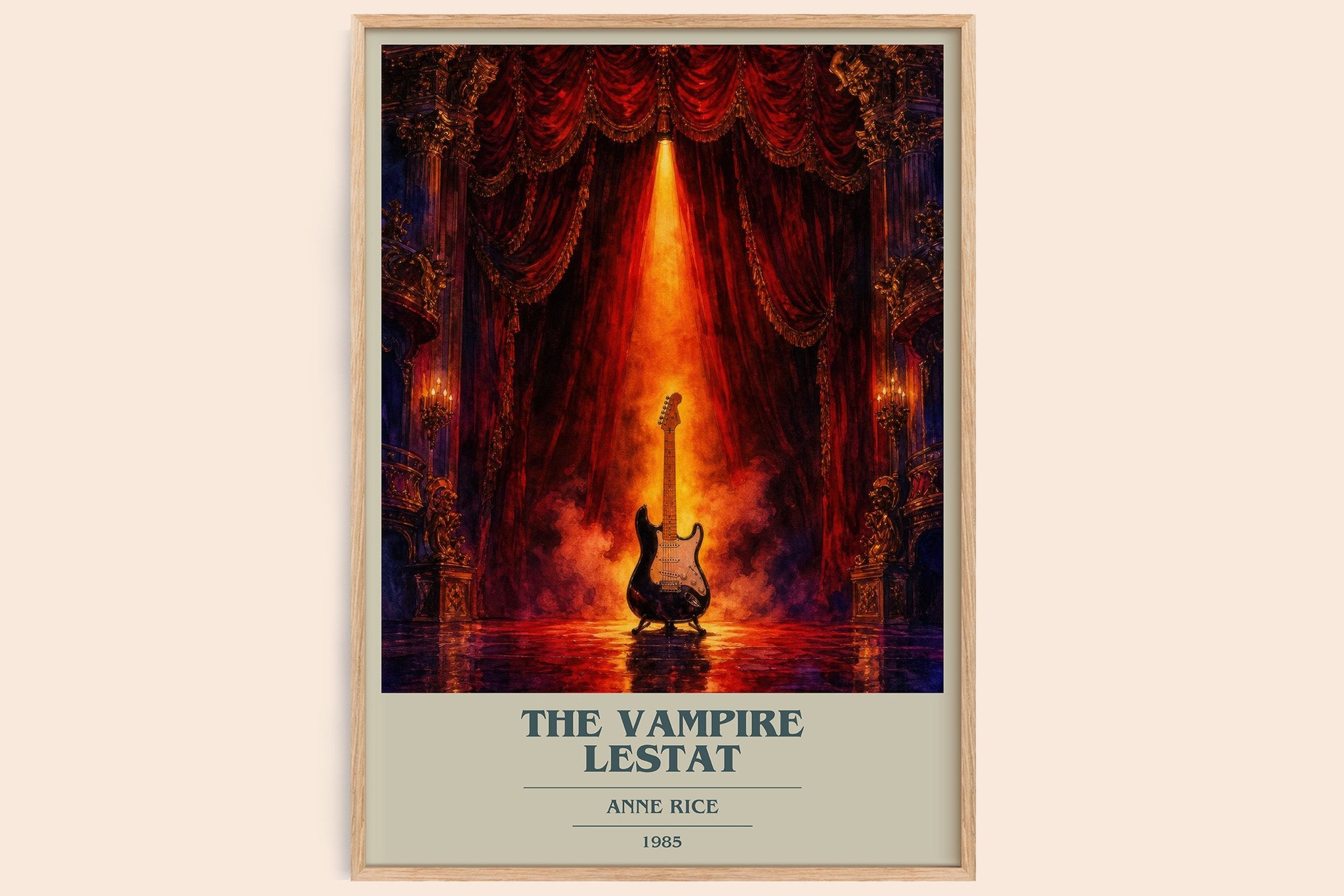 The Vampire Lestat Book Cover Poster by Anne Rice