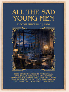 All The Sad Young Men Minimalist Book Poster by F. Scott Fitzgerald – image 1