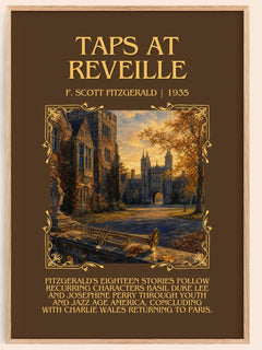 Taps At Reveille Minimalist Book Poster by F. Scott Fitzgerald – image 1