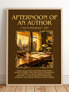 Afternoon Of An Author Minimalist Book Poster by F. Scott Fitzgerald – image 2