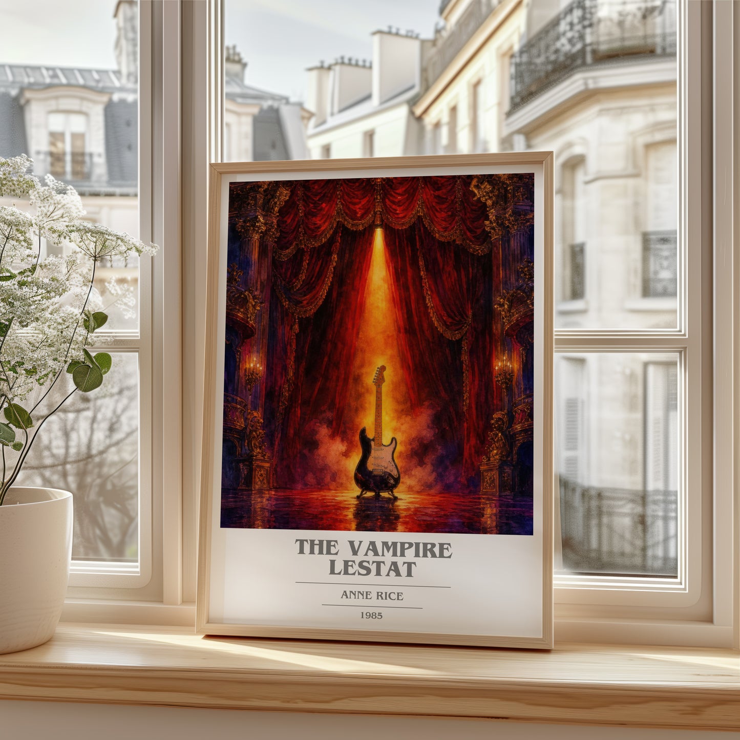 The Vampire Lestat book cover poster colour and style options – Anne Rice book art